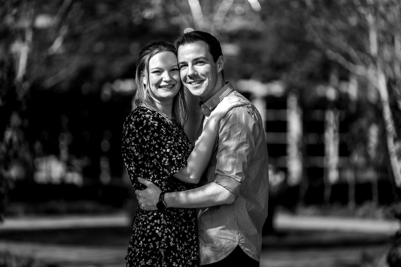 spring engagement session